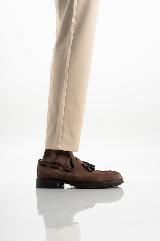 BROWN SUEDE LOAFER