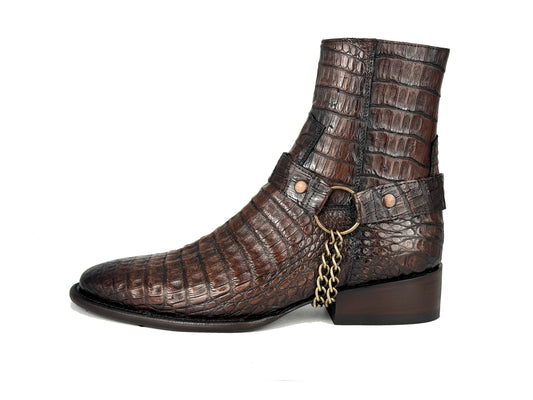 BROWN CROCODILE LISBOA (25MM)
