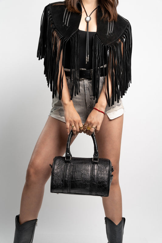 BLACK FLOATER NECESSARY BAG