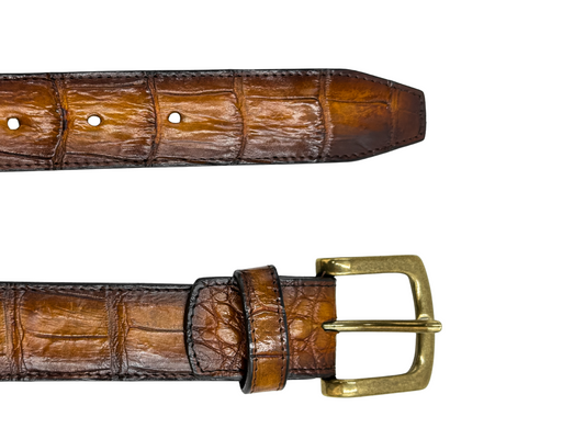HONEY CROCO BELT