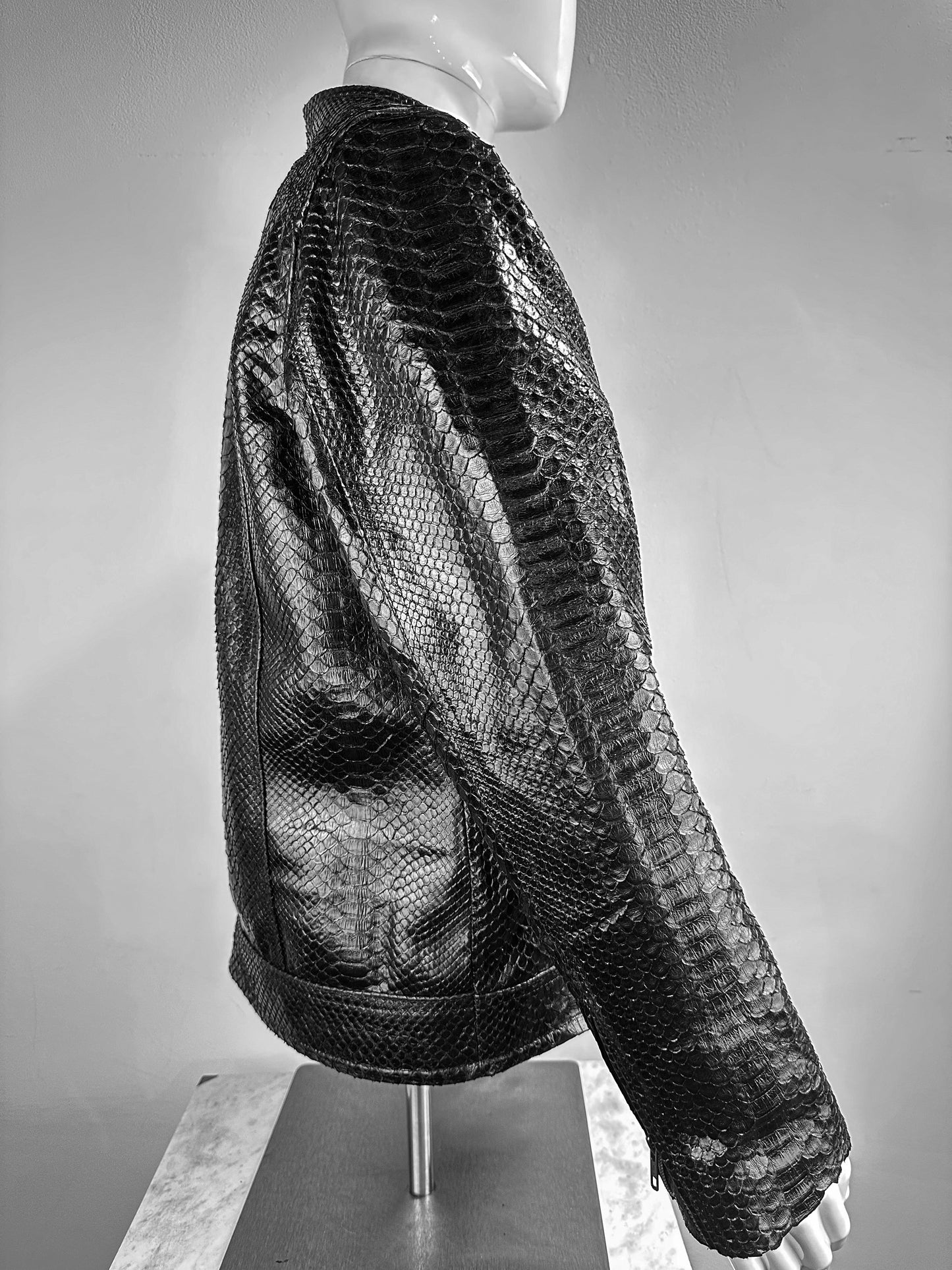 BLACK PYTHON JACKET