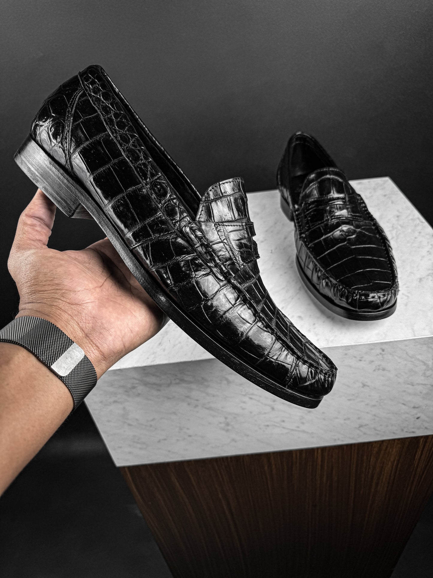 CROCO PENNY LOAFER