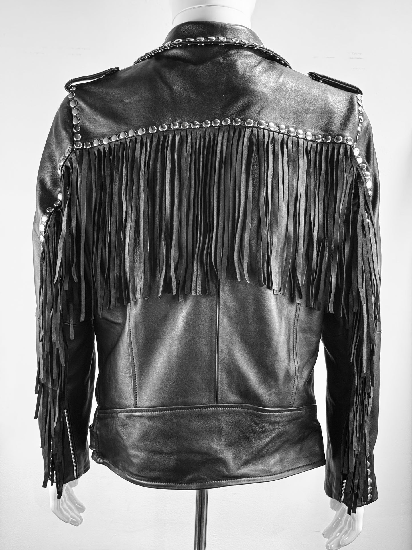 DOUBLE FRINGED STUDDED
