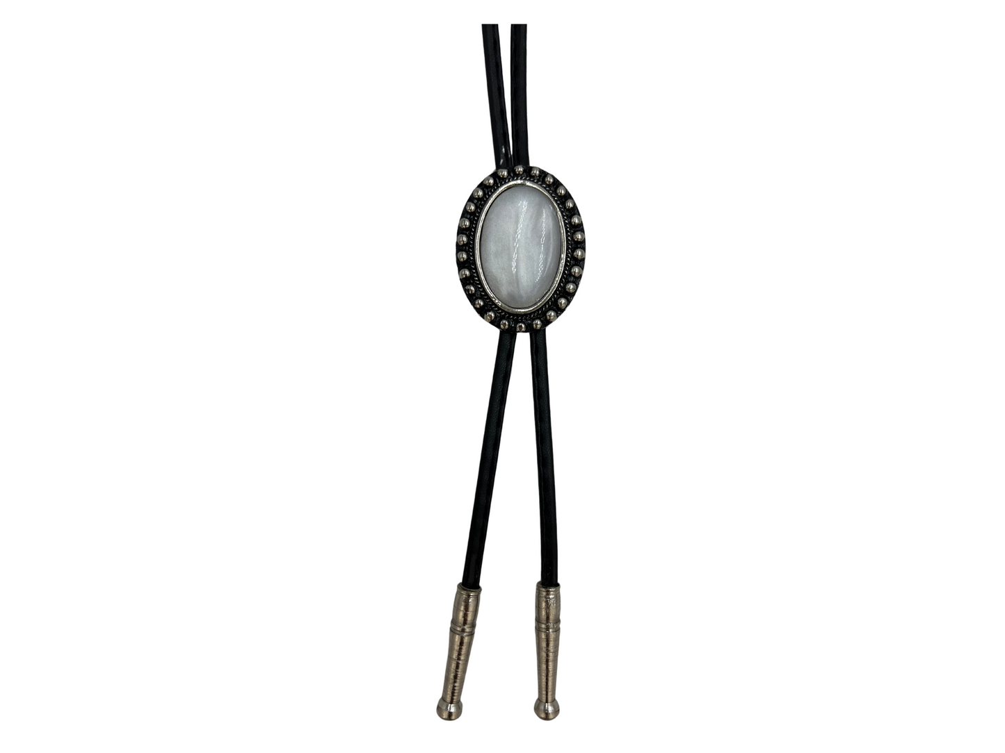 BOLO TIE WHITE PEARL