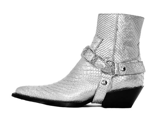 SILVER EXOTIC DENVER BOOTS