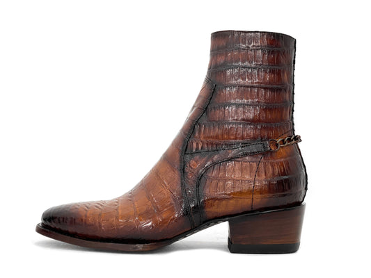 DARK BROWN CROCODILE ROMA