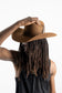 BROWN WESTERN HAT (FEATHER)