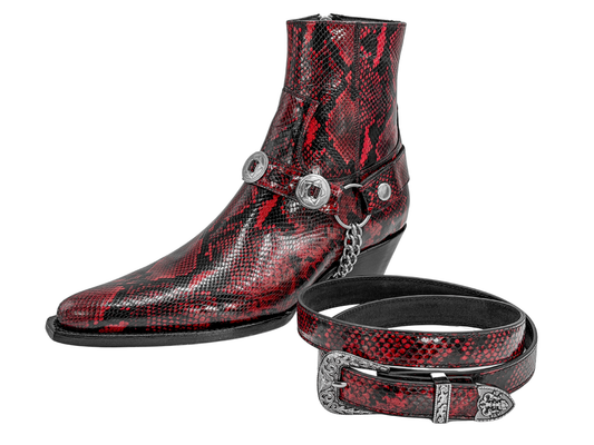 RED SNAKE BELT
