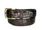 BROWN CROCODILE BELT