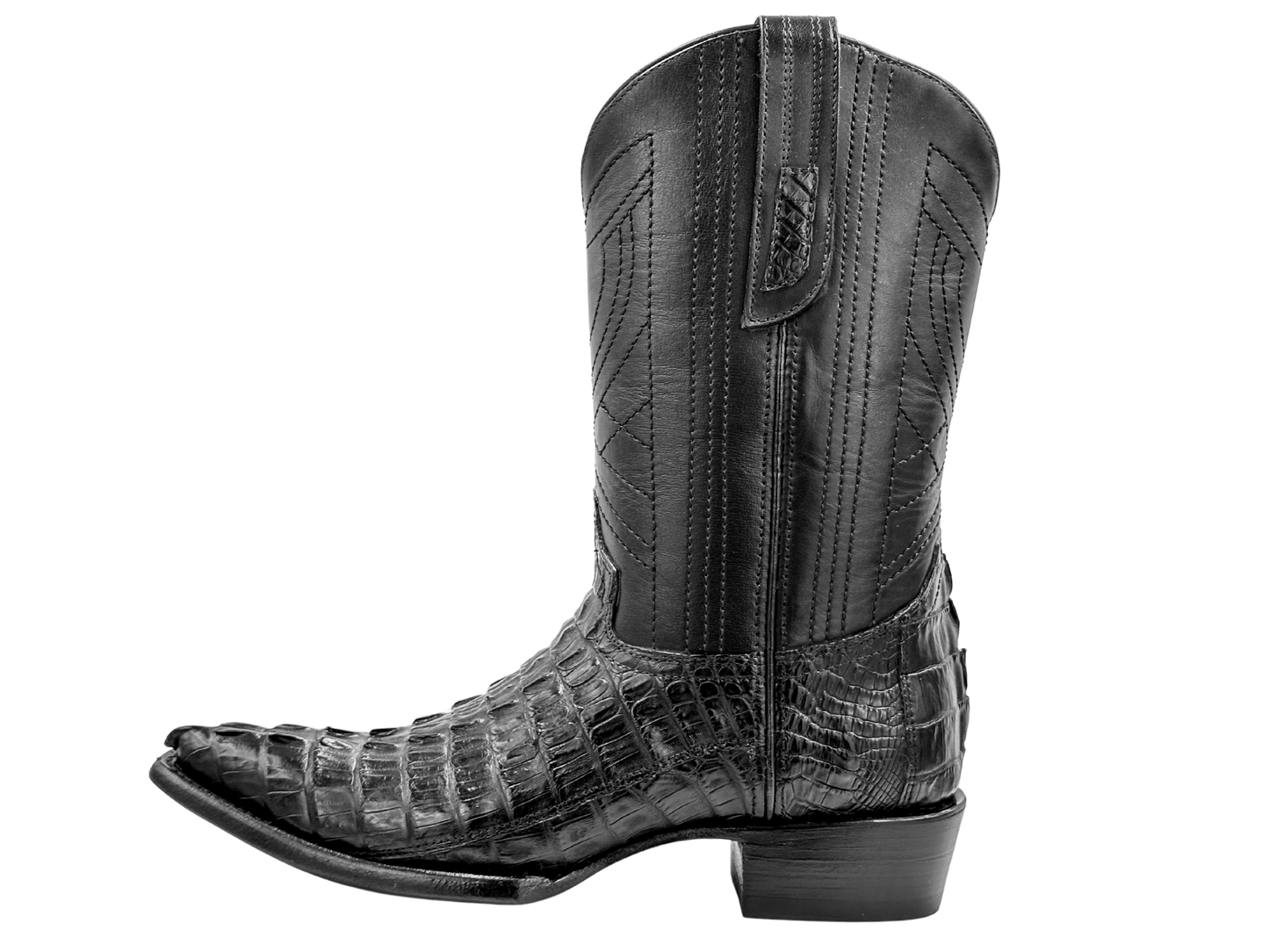 BLACK WESTERN COLA COCODRILO