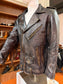 OLD BROWN FRINGED BIKER