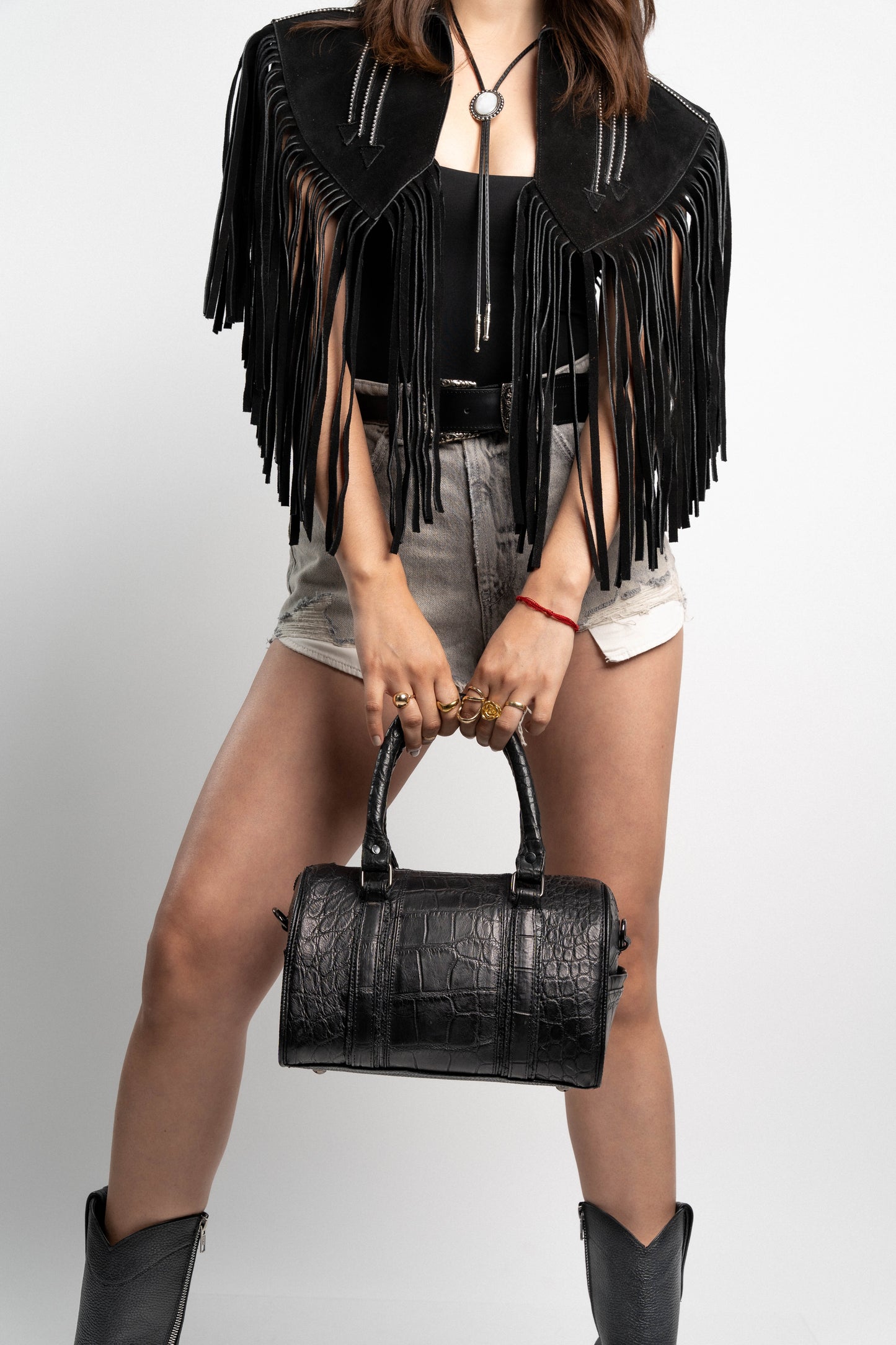 BLACK FLOATER NECESSARY BAG