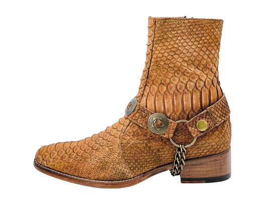BROWN RUSTIC CANNES PYTHON