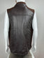 BROWN LEATHER VEST