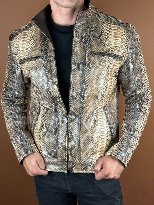 BROWN PYTHON JACKET