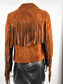 SUEDE CHESTNUT JACKET WOMAN