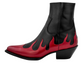 BLACK/RED FLAME BOOTS