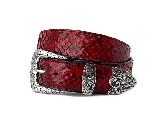RED PYTHON BELT